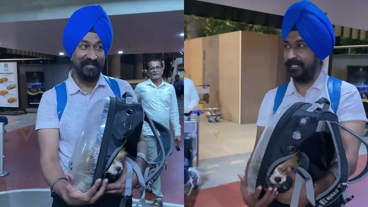Instagram @viralbhayani : Gurucharan Singh spotted at Mumbai airport